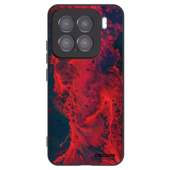 Picasee silikonski črni ovitek za Xiaomi 15 - Organic red