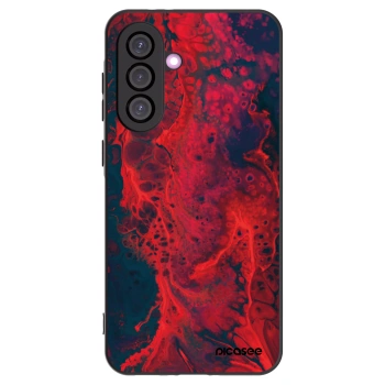 Picasee silikonski črni ovitek za Samsung Galaxy A36 5G - Organic red