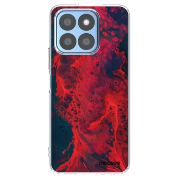 Picasee silikonski prozorni ovitek za Honor X8c - Organic red