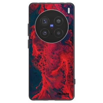 Picasee silikonski črni ovitek za Vivo X200 Pro - Organic red