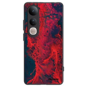 Picasee silikonski črni ovitek za Vivo V50 Lite 5G - Organic red