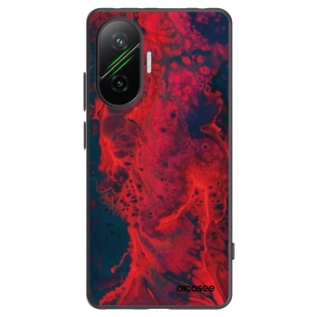 Picasee silikonski črni ovitek za Xiaomi Poco F7 5G - Organic red