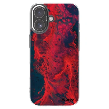 Picasee silikonski prozorni ovitek za Apple iPhone 17 - Organic red
