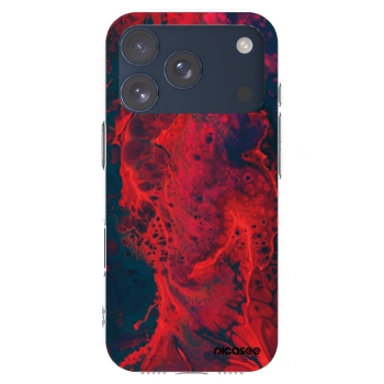 Picasee silikonski prozorni ovitek za Apple iPhone 17 Pro - Organic red
