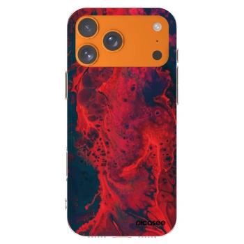 Picasee silikonski prozorni ovitek za Apple iPhone 17 Pro Max - Organic red