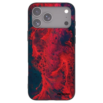 Picasee silikonski črni ovitek za Apple iPhone 17 Pro Max - Organic red