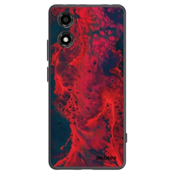 Picasee silikonski črni ovitek za Motorola Moto E14 - Organic red