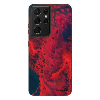 Picasee Fashion Case za Samsung Galaxy S21 Ultra 5G G998B - Organic red