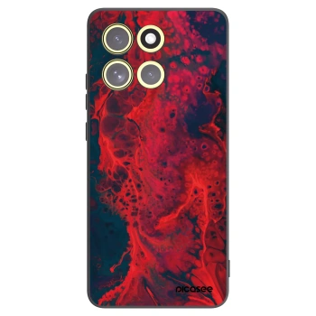 Picasee silikonski črni ovitek za Motorola Moto G86 5G - Organic red