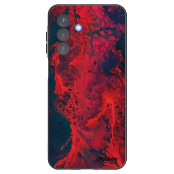 Picasee silikonski črni ovitek za Samsung Galaxy A17 5G - Organic red