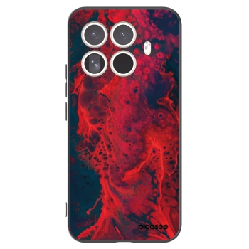 Picasee silikonski črni ovitek za Xiaomi 15T Pro - Organic red