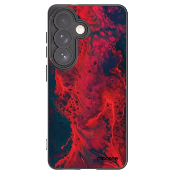 Picasee silikonski črni ovitek za Samsung Galaxy S26 - Organic red