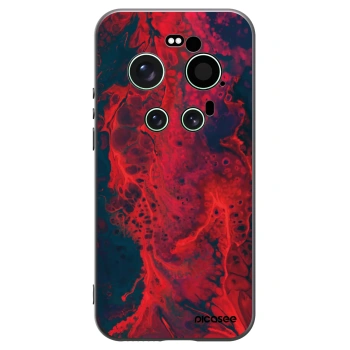 Picasee silikonski črni ovitek za Xiaomi 17 Ultra - Organic red