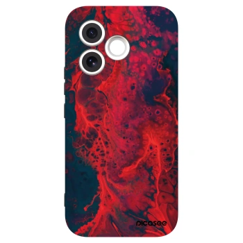 Picasee silikonski črni ovitek za Honor 600 Lite - Organic red