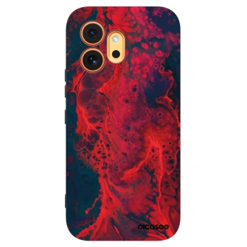 Picasee silikonski črni ovitek za Honor 600 - Organic red