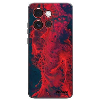 Picasee silikonski črni ovitek za Motorola Edge 60 Neo 5G - Organic red