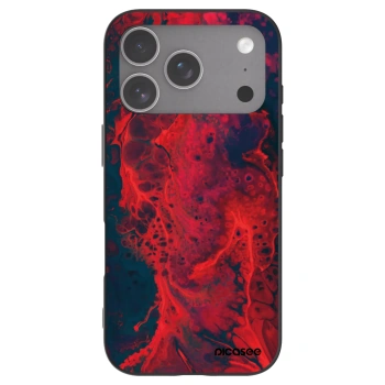 Picasee silikonski črni ovitek za Apple iPhone 18 Pro - Organic red