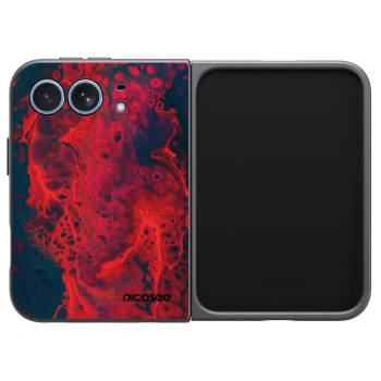 Picasee silikonski črni ovitek za Apple iPhone Duo - Organic red