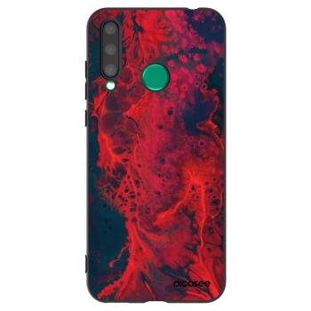 Picasee silikonski črni ovitek za Honor 20 Lite - Organic red