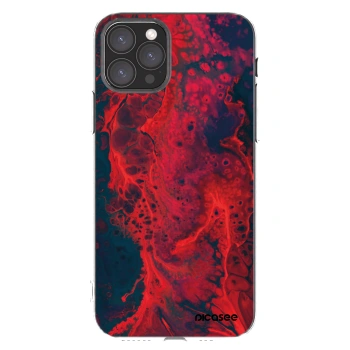 Picasee silikonski prozorni ovitek za Apple iPhone 11 Pro - Organic red