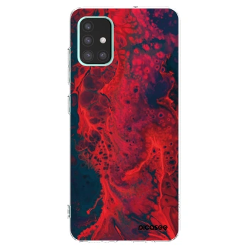 Picasee silikonski prozorni ovitek za Samsung Galaxy A51 A515F - Organic red
