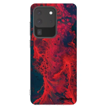 Picasee silikonski prozorni ovitek za Samsung Galaxy S20 Ultra 5G G988F - Organic red