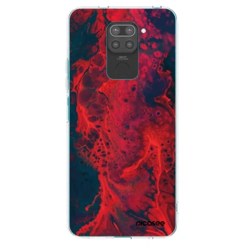 Picasee silikonski črni ovitek za Xiaomi Redmi Note 9 - Organic red