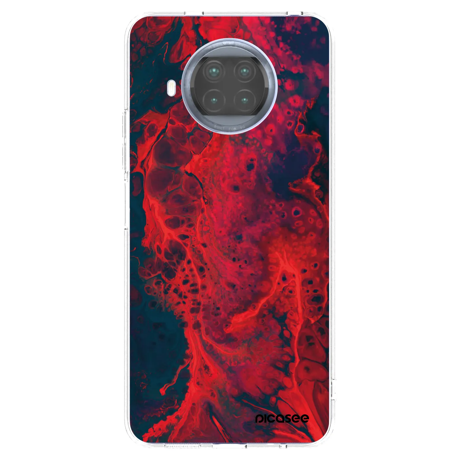 Picasee silikonski prozorni ovitek za Xiaomi Mi 10T Lite - Organic red