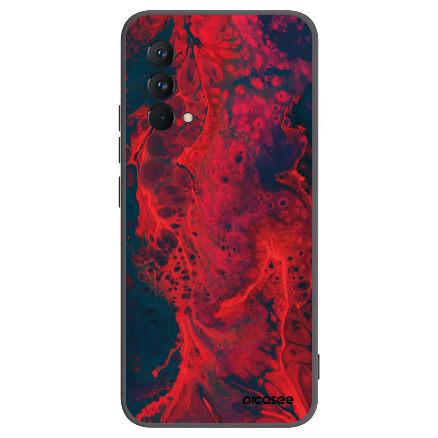 Picasee silikonski črni ovitek za Realme GT Master Edition 5G - Organic red