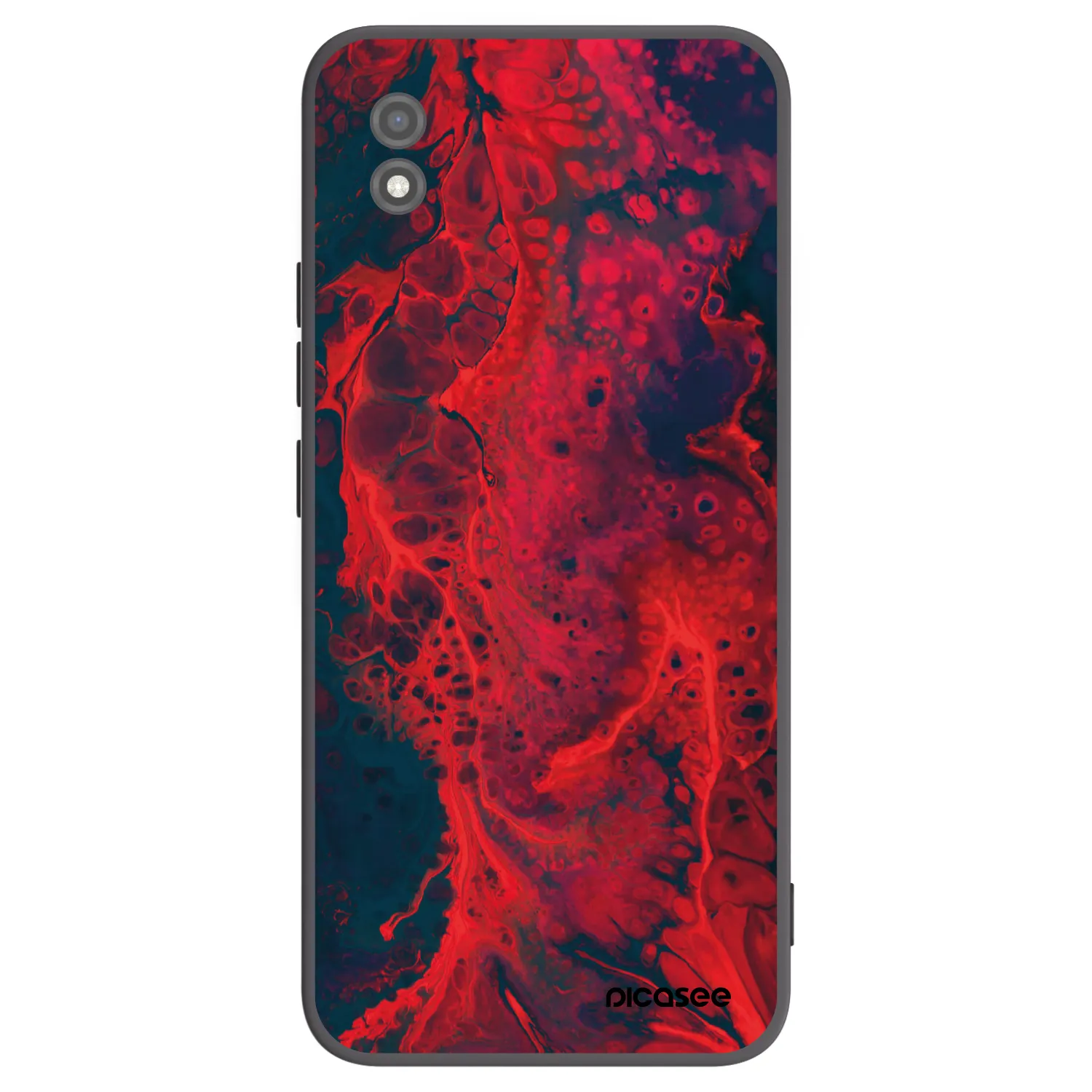 Picasee silikonski črni ovitek za Realme C11 (2021) - Organic red