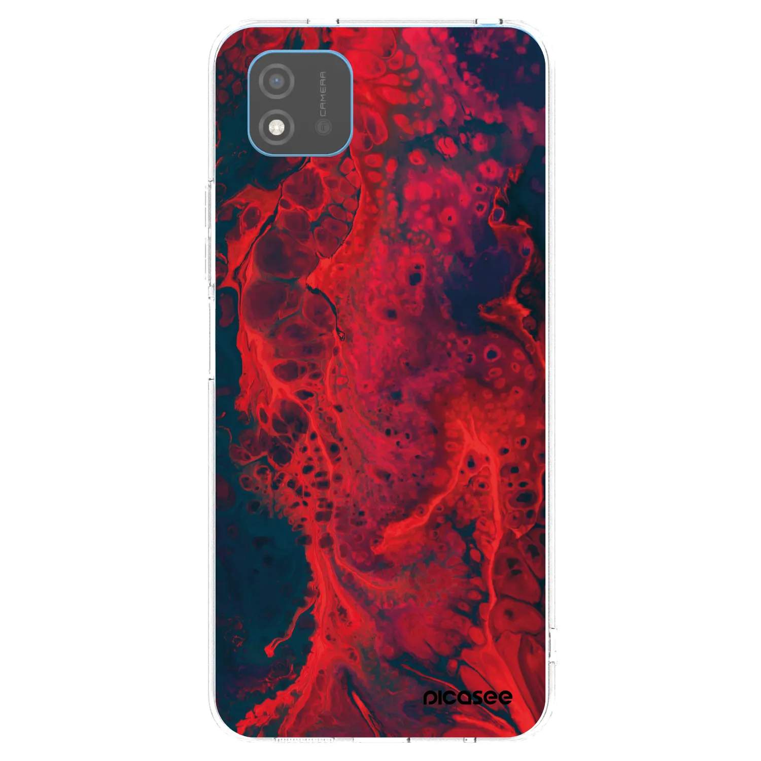 Picasee silikonski prozorni ovitek za Realme C11 (2021) - Organic red