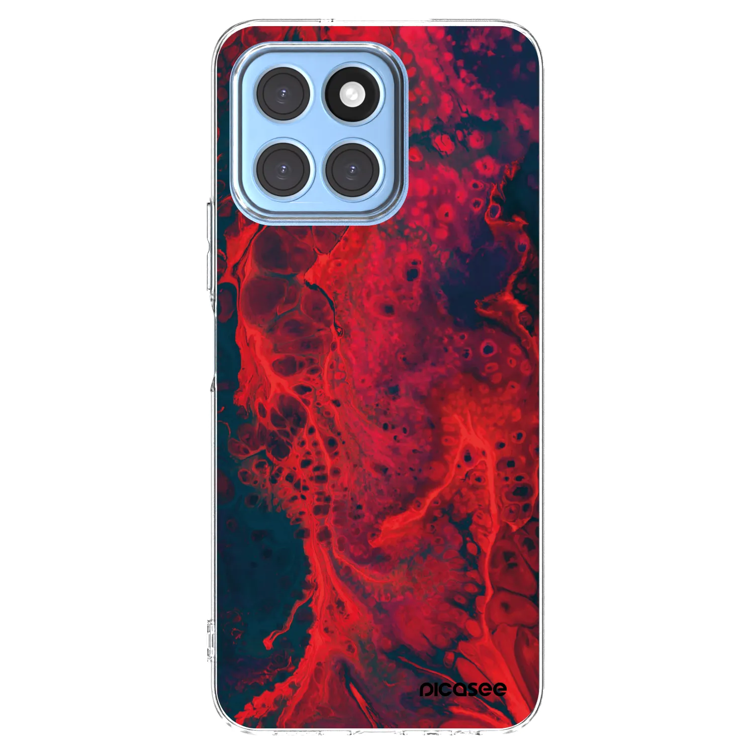 Picasee silikonski prozorni ovitek za Honor X8 5G - Organic red