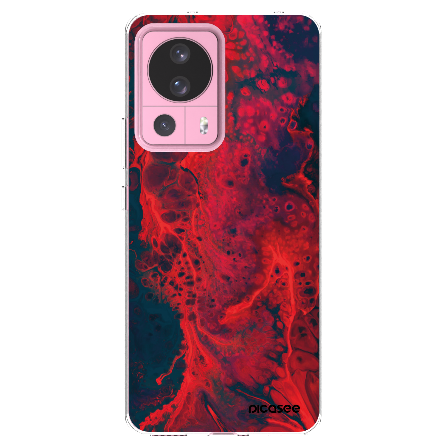 Picasee silikonski prozorni ovitek za Xiaomi 13 Lite - Organic red