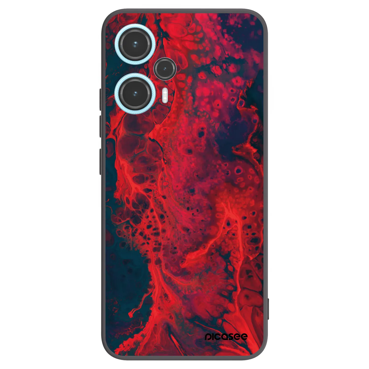 Picasee silikonski črni ovitek za Xiaomi Poco F5 - Organic red