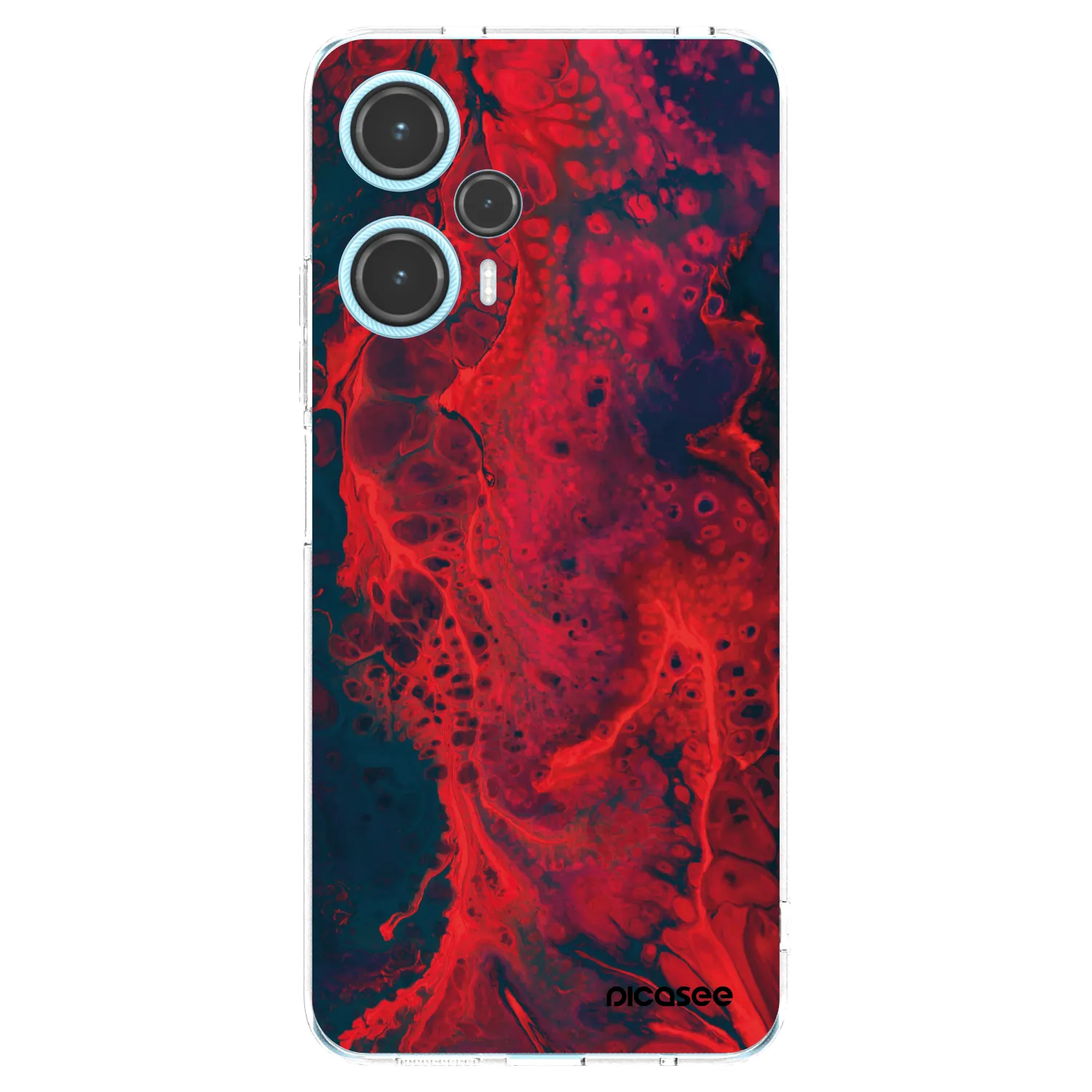 Picasee silikonski prozorni ovitek za Xiaomi Poco F5 - Organic red