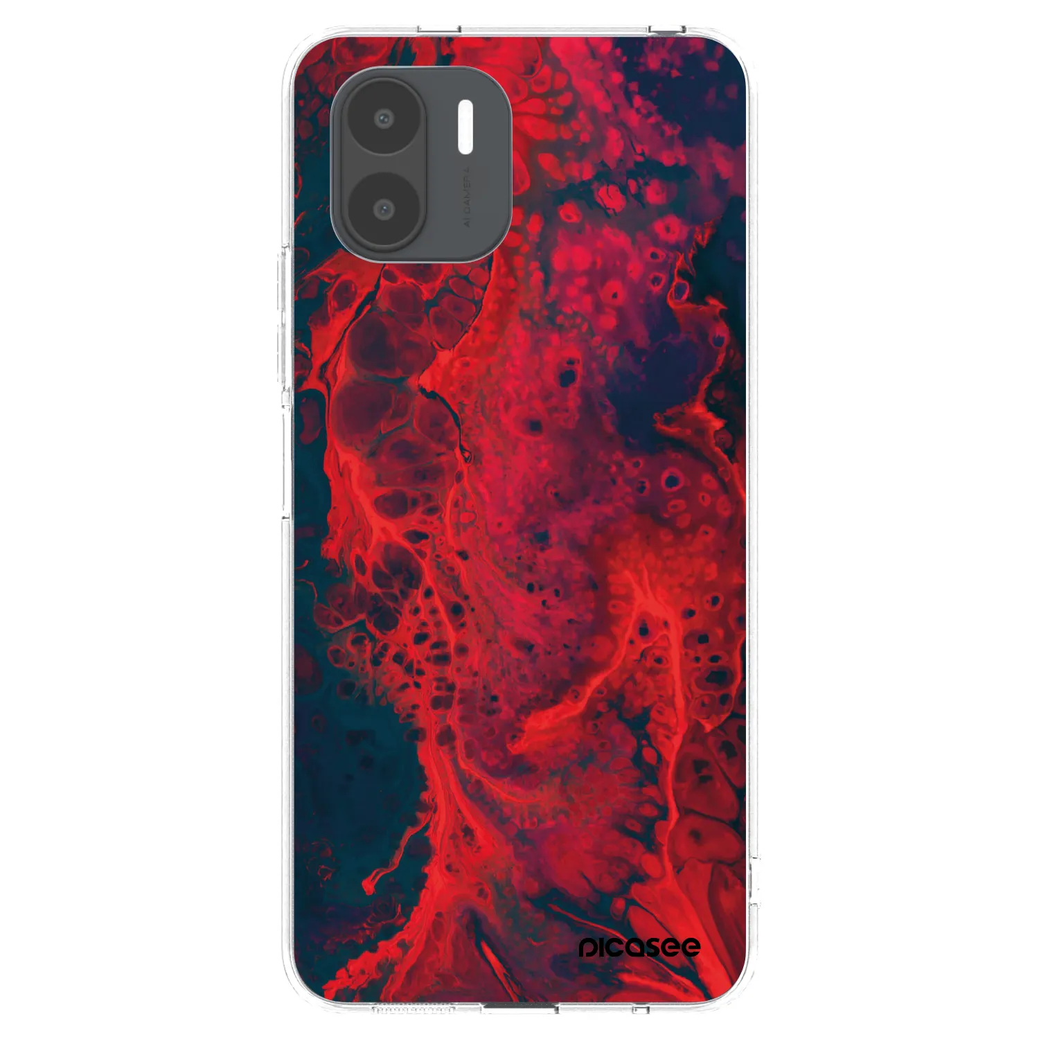 Picasee silikonski prozorni ovitek za Xiaomi Redmi A2 - Organic red