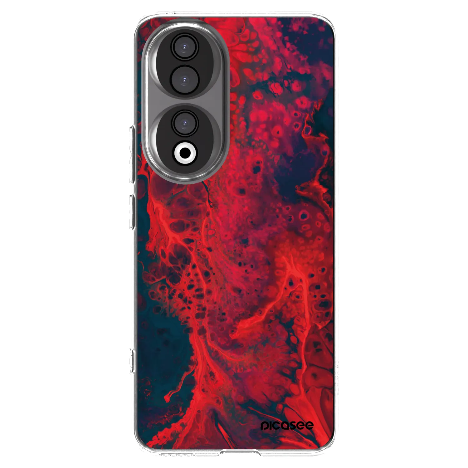 Picasee silikonski prozorni ovitek za Honor 90 5G - Organic red