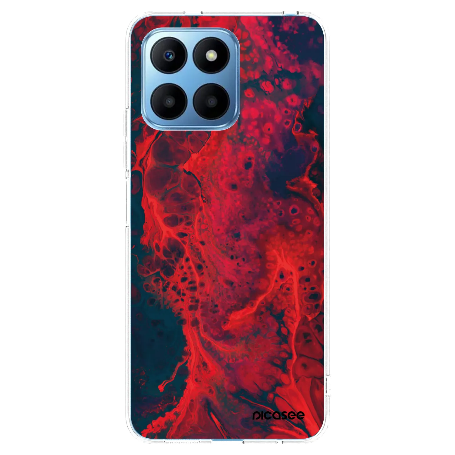 Picasee silikonski prozorni ovitek za Honor 70 Lite - Organic red