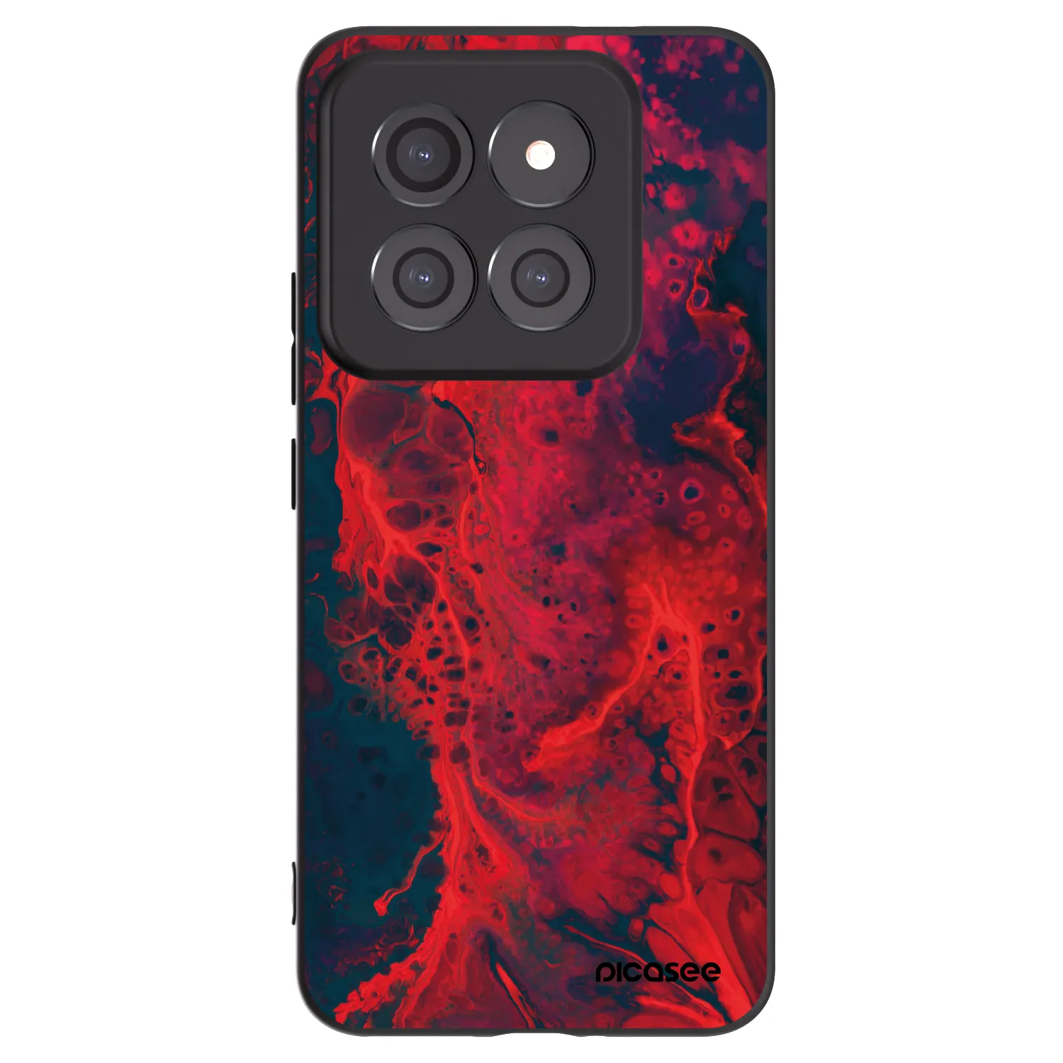 Picasee silikonski črni ovitek za Xiaomi 14 Pro - Organic red