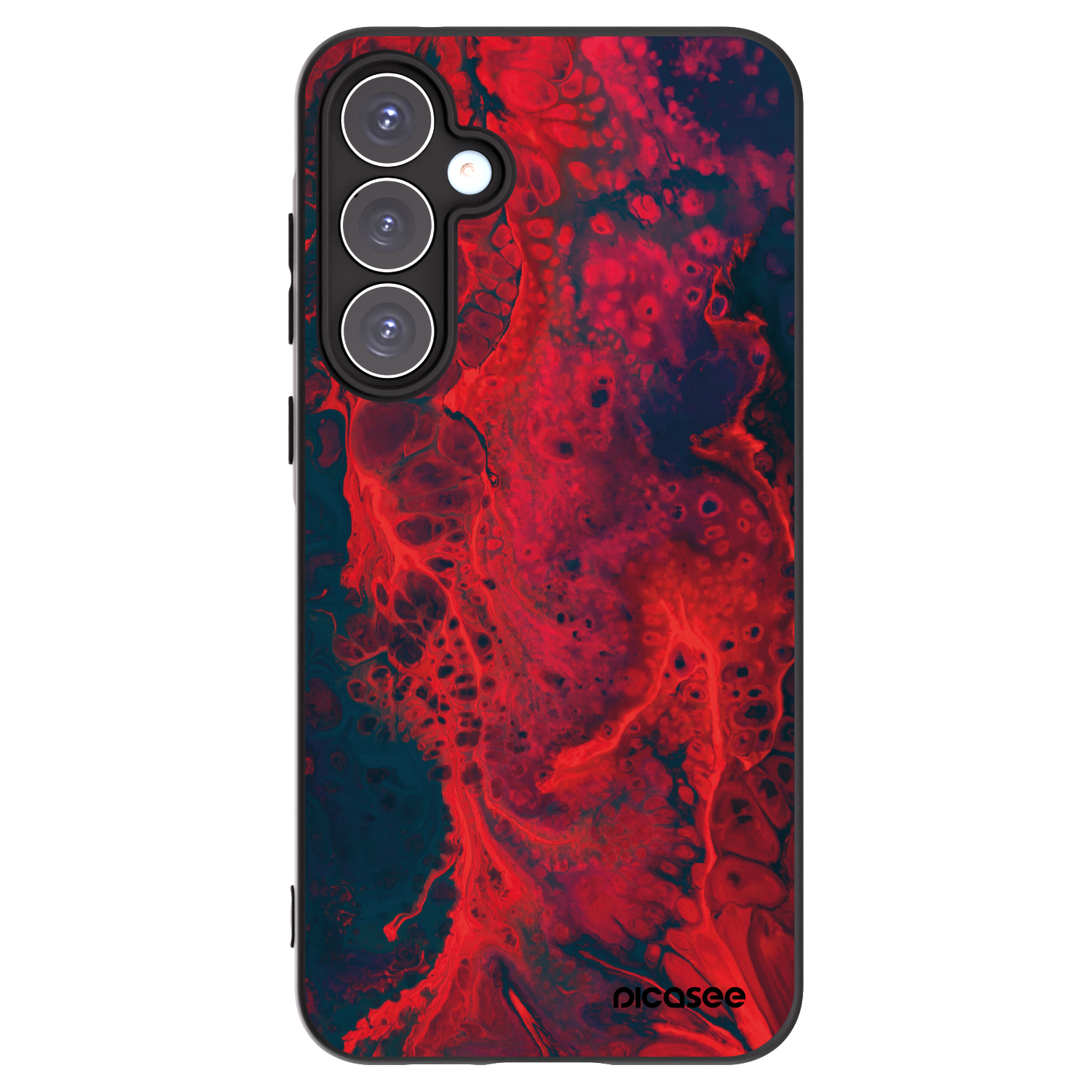 Picasee silikonski črni ovitek za Samsung Galaxy A55 5G A556B - Organic red
