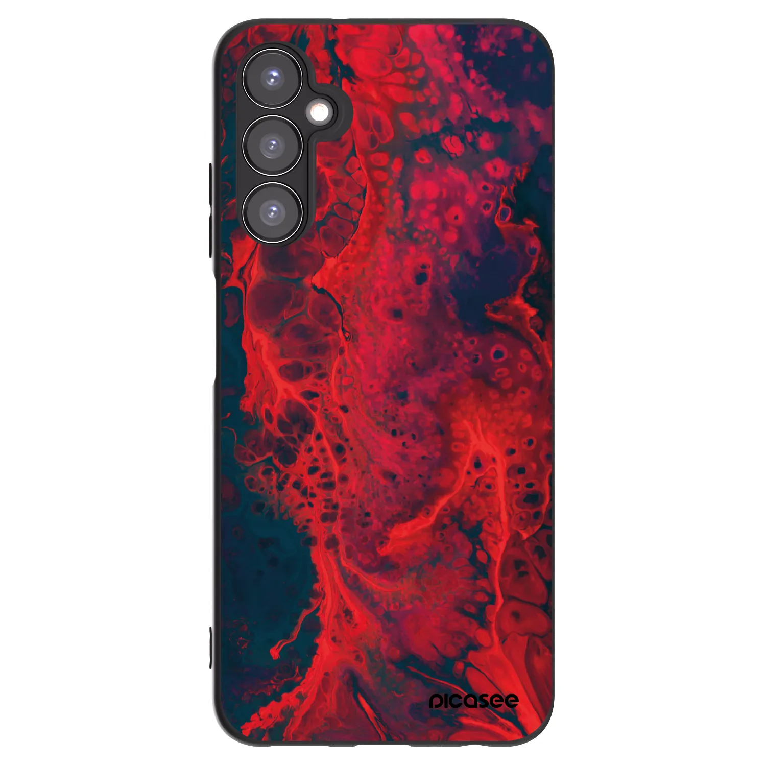 Picasee silikonski črni ovitek za Samsung Galaxy A05s A057G - Organic red