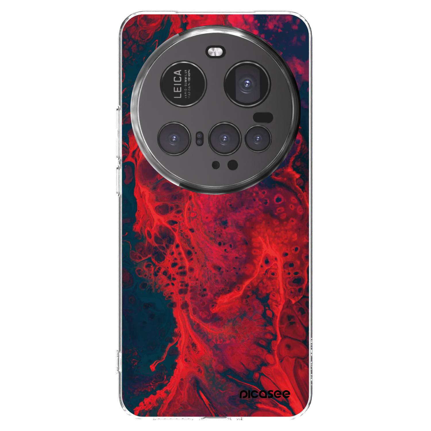 Picasee silikonski prozorni ovitek za Xiaomi 15 Ultra - Organic red