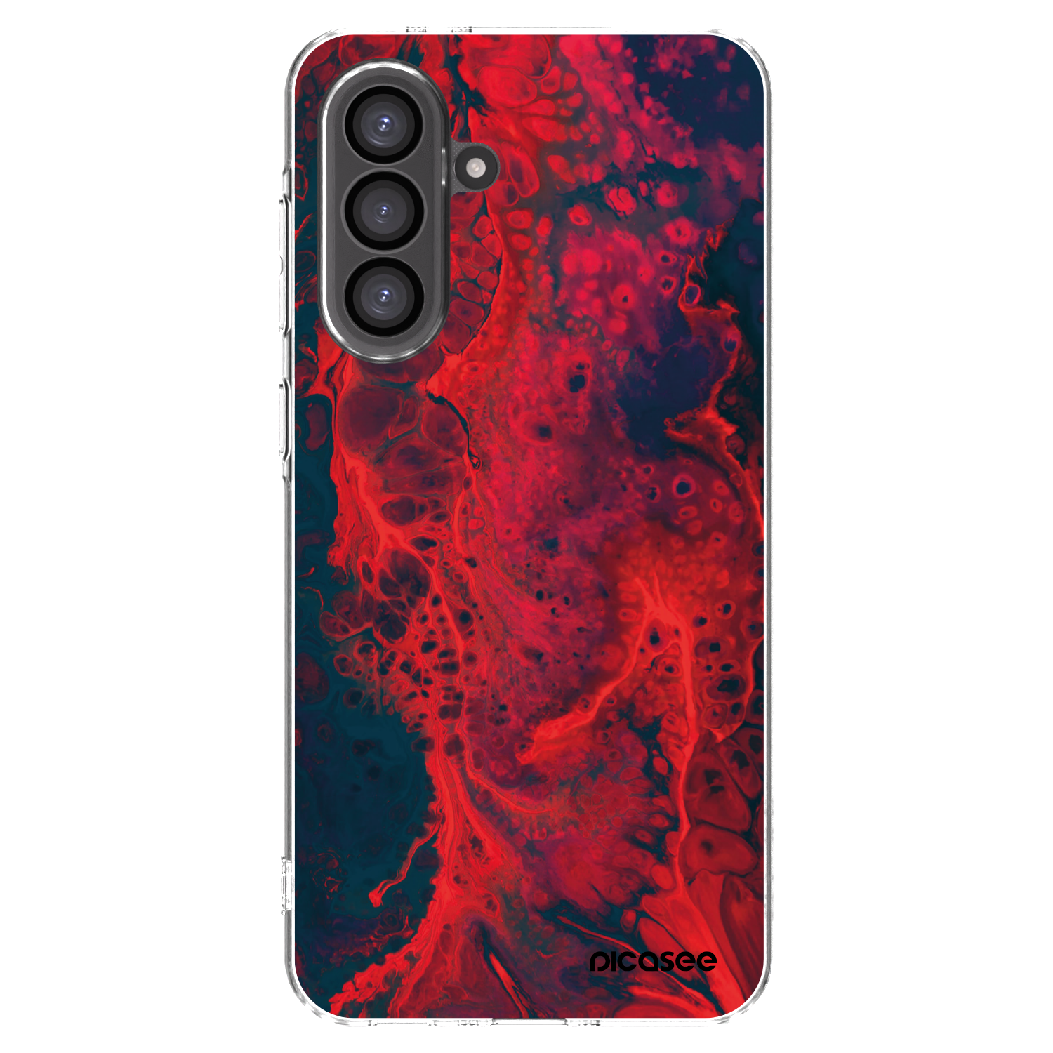 Picasee silikonski prozorni ovitek za Samsung Galaxy A36 5G - Organic red