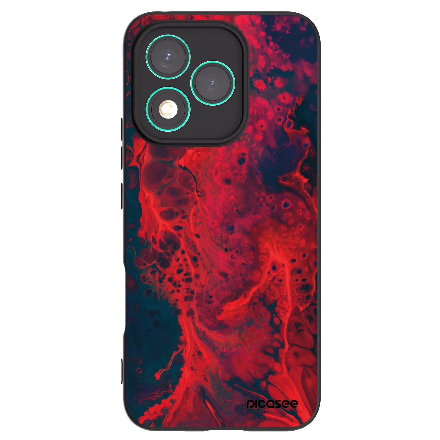 Picasee silikonski črni ovitek za Honor 400 Lite 5G - Organic red