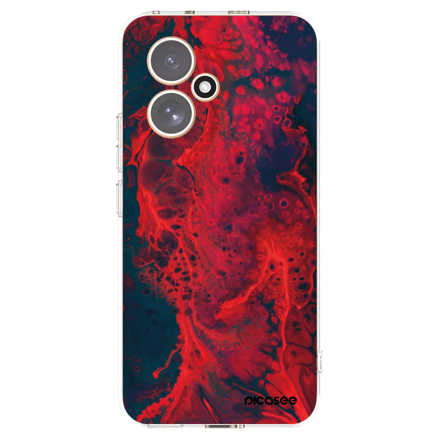 Picasee silikonski prozorni ovitek za Honor 400 5G - Organic red