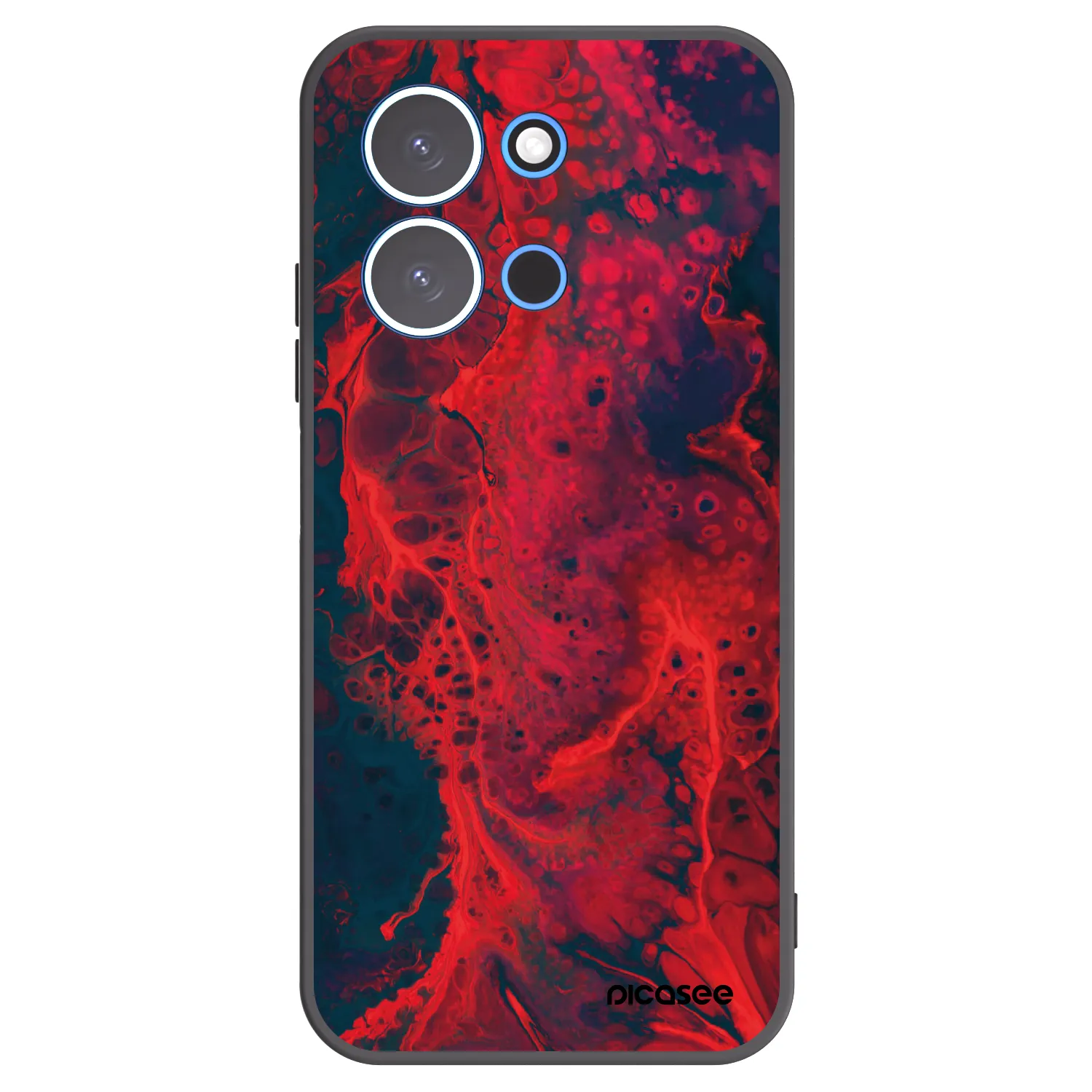 Picasee silikonski črni ovitek za Xiaomi Redmi 15C 4G - Organic red