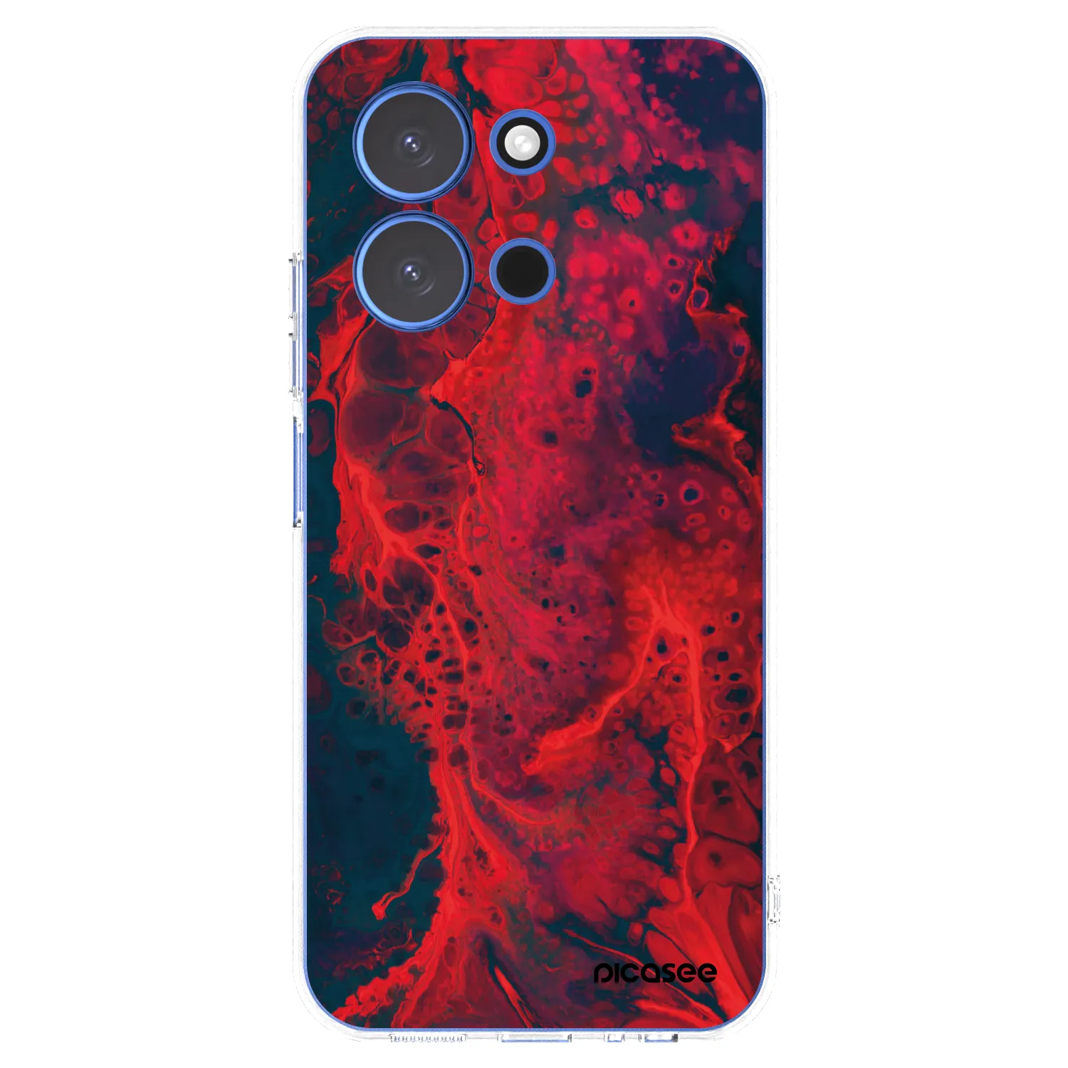 Picasee silikonski prozorni ovitek za Xiaomi Redmi 15C 4G - Organic red