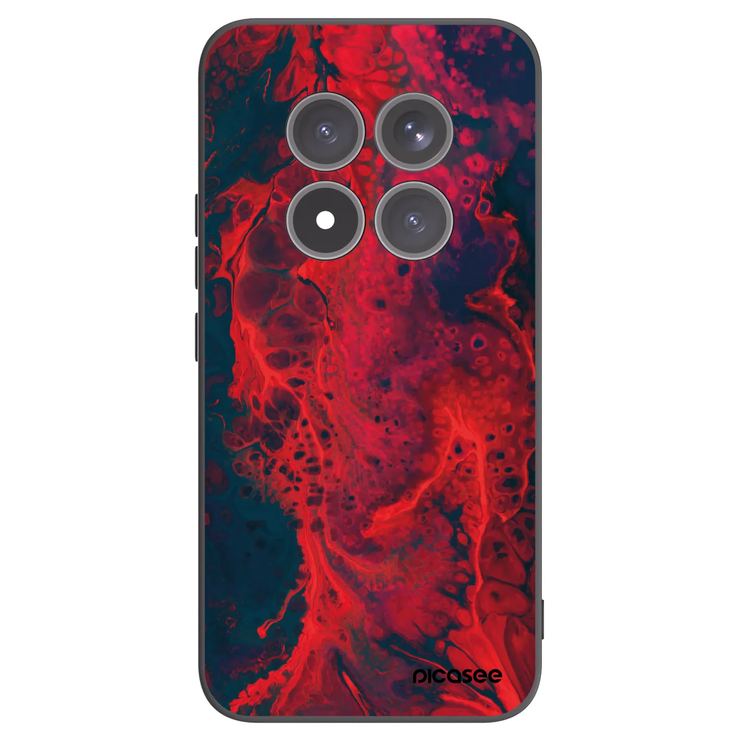 Picasee silikonski črni ovitek za Xiaomi Redmi Note 15 Pro+ - Organic red