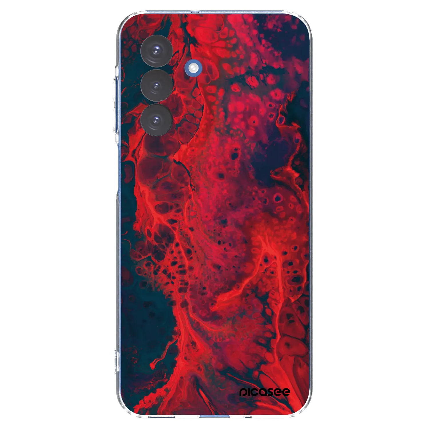 Picasee silikonski prozorni ovitek za Samsung Galaxy A17 5G - Organic red