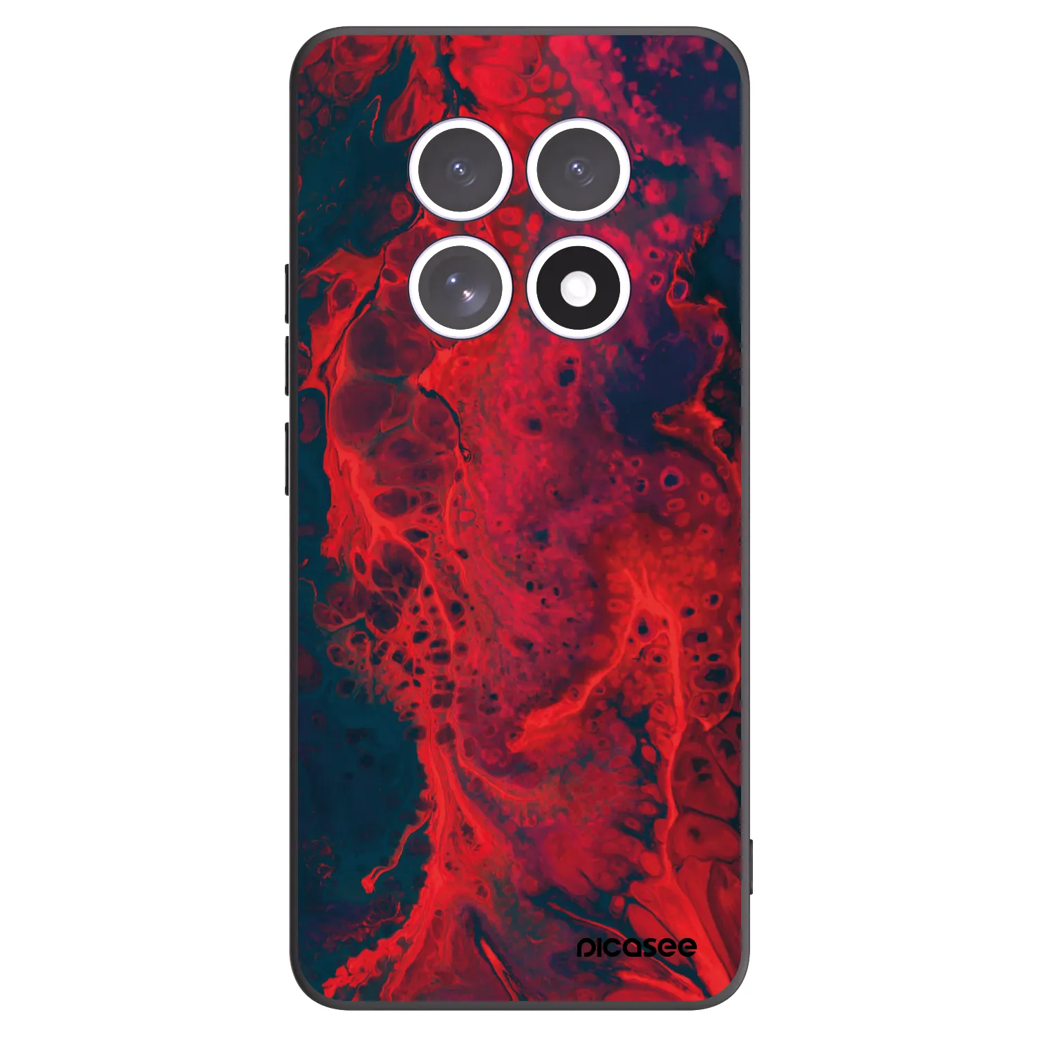 Picasee silikonski črni ovitek za Xiaomi Redmi Note 15 - Organic red
